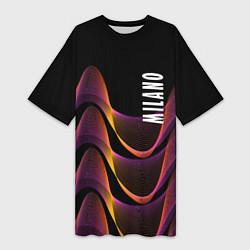 Футболка женская длинная Fashion pattern Neon Milano, цвет: 3D-принт