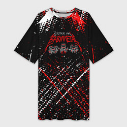 Футболка женская длинная Babymetal baby metal, цвет: 3D-принт