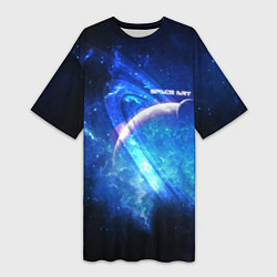 Женская длинная футболка Space art 2022