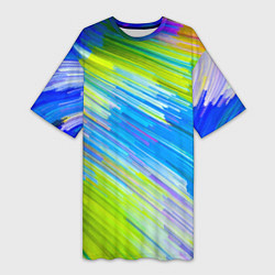 Женская длинная футболка Color vanguard pattern Raster