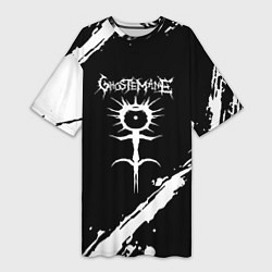 Женская длинная футболка Ghostemane trash