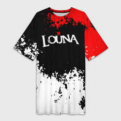 Женская длинная футболка Louna band
