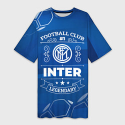 Футболка женская длинная Inter FC 1, цвет: 3D-принт