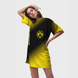 Футболка женская длинная BORUSSIA Borussia Pro Football, цвет: 3D-принт — фото 2