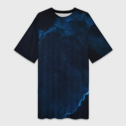 Женская длинная футболка Звездные облака