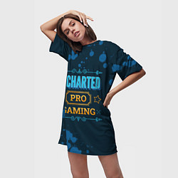 Футболка женская длинная Uncharted Gaming PRO, цвет: 3D-принт — фото 2
