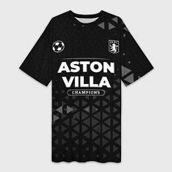 Женская длинная футболка Aston Villa Форма Champions