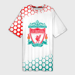 Женская длинная футболка Liverpool соты