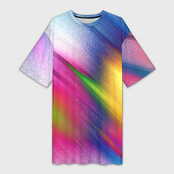 Женская длинная футболка Абстрактный разноцветный текстурированный фон