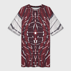 Женская длинная футболка Абстрактная мозаика abstract mosaic