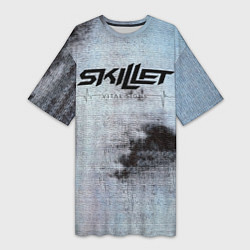 Женская длинная футболка Vital Signs - Skillet