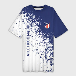 Женская длинная футболка Atletico madrid football sport