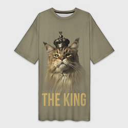 Женская длинная футболка Король котов Мейн-кун