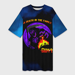 Женская длинная футболка A Death In The Family - Sum 41