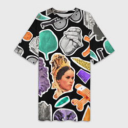 Женская длинная футболка Underground pattern Fashion trend