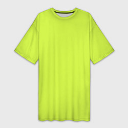 Женская длинная футболка Зеленый неон из фильма Барби