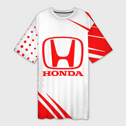 Женская длинная футболка Honda - sport