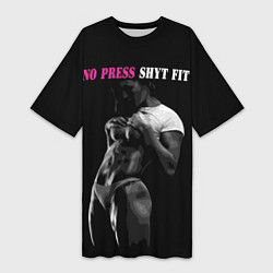 Женская длинная футболка NO PRESS SHYT FIT