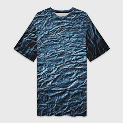 Женская длинная футболка Текстура мятой бумаги