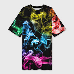 Женская длинная футболка Эйфория в дыму