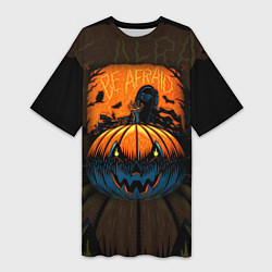 Женская длинная футболка Scary Halloween Хэллоуин