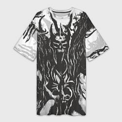 Женская длинная футболка Evil from the Darkness