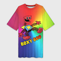 Футболка женская длинная Project Playtime: Boxy Boo, цвет: 3D-принт