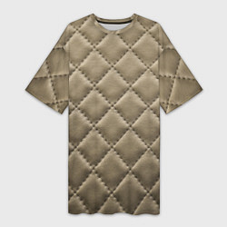 Женская длинная футболка Стёганая кожа - fashion texture