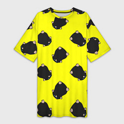 Футболка женская длинная Кротовуха, цвет: 3D-принт