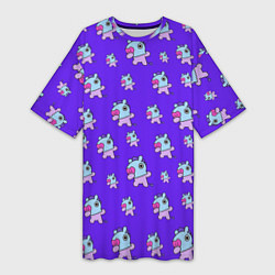 Женская длинная футболка BT21 Mang pattern BTS