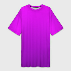 Женская длинная футболка Ярко-фиолетовый градиент