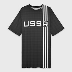Женская длинная футболка USSR carbon