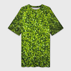 Женская длинная футболка Зеленая травка