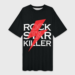 Женская длинная футболка Rock Star Killer