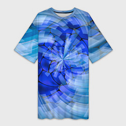 Женская длинная футболка Геометрическое цунами