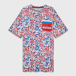 Женская длинная футболка Made in Russia