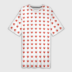 Женская длинная футболка Сердце эмодзи