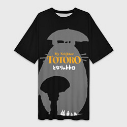 Женская длинная футболка Сосед - Тоторо