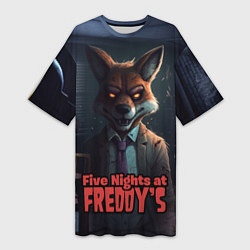 Женская длинная футболка Five Nights at Freddys Mangle