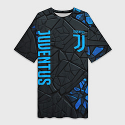 Женская длинная футболка Juventus logo