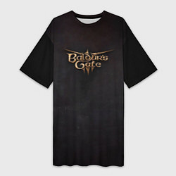Женская длинная футболка Logo Baldurs Gate 3