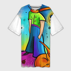 Женская длинная футболка Le Petit Prince
