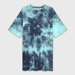 Женская длинная футболка Tie-Dye дизайн