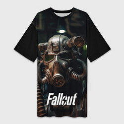 Женская длинная футболка Fallout man