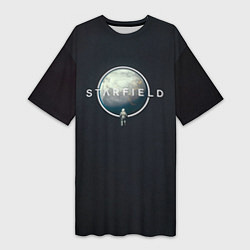 Женская длинная футболка Starfield lost in spaсe