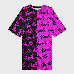 Футболка женская длинная Bardie - pattern - black, цвет: 3D-принт