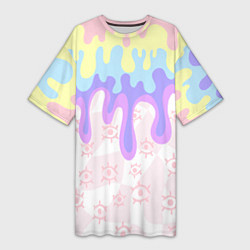 Женская длинная футболка Млечный взгляд