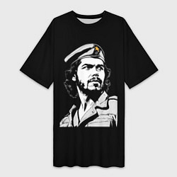 Футболка женская длинная Che Guevara - Hasta La Victoria, цвет: 3D-принт