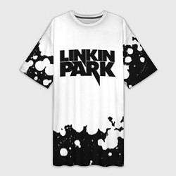 Женская длинная футболка Linkin park black album