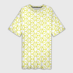 Женская длинная футболка Круговой узор